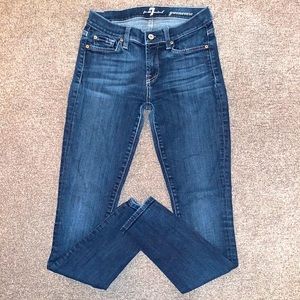 7 For All Mankind Women's Skinny Jeans - Dark Blue